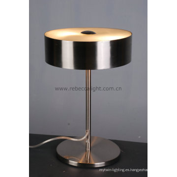 Moderna mesa de acero inoxidable mesa de luz de acrílico